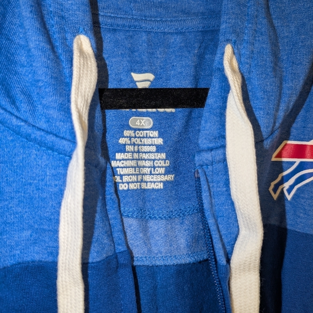 Buffalo Bills Blue Hoodie with Team Logo - Picture 3 of 5